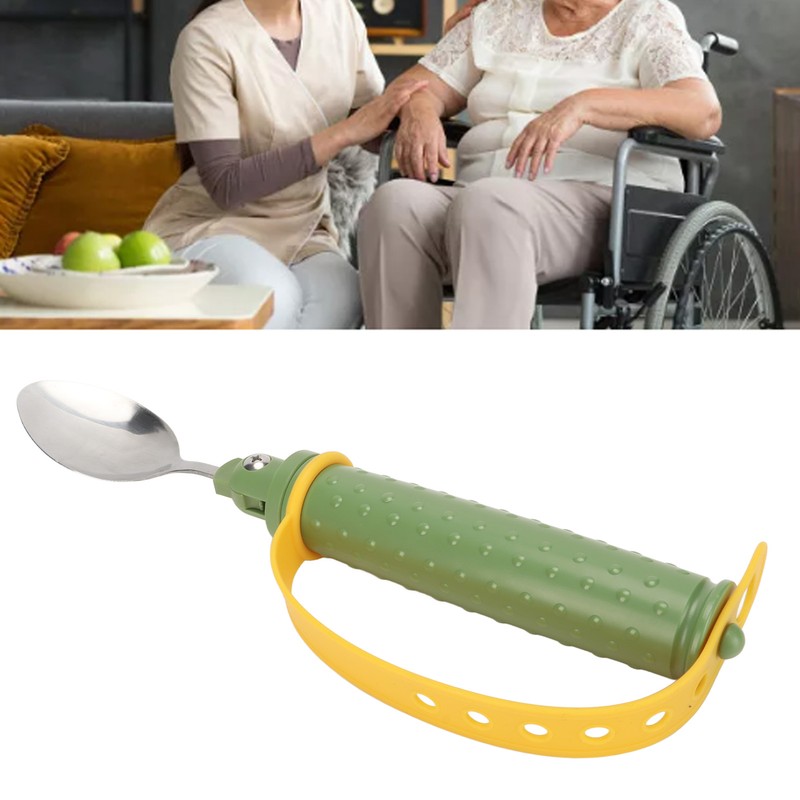 Eating Aids Spoon Utensil Adaptive Adjustable Elderly Eating Assistive Spoon