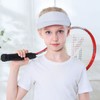 Zando Kids Golf Visor Hat Adjustable White Pink Youth Sports