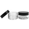 Beauticom 12 Piece 20g/20ml USA Acrylic Round Clear Jars with