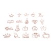 100Pcs Paper Clips Cute Look Note Clip Marking Document Organizing