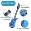 AMSNINK Pack of 9 Inflatable Party Props-3 Inflatable Guitar, 3