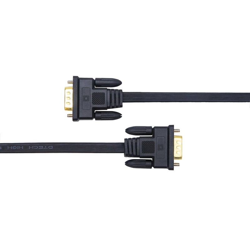 DTECH 1.8m D-Sub 15pin Male to D-Sub 15pin Male Ultra