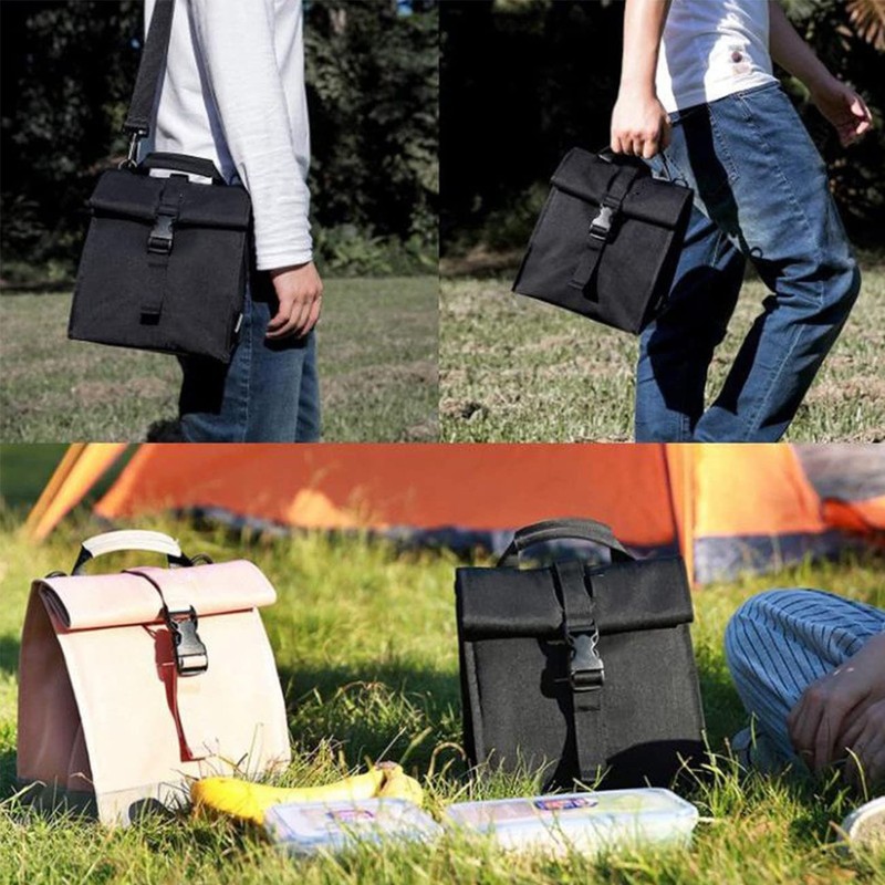 Collapsible Roll Top Insulated Lunch Bag for Men & Women,Lightweight