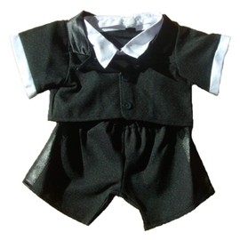 BYO-BFF Stuffed Animals Plush Toy Outfit – Tuxedo Outfit 16”, BlackWhite