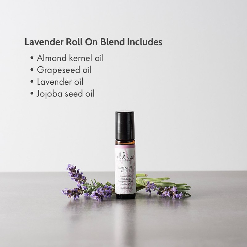 Ellia Lavender Essential Oil Roll-On | 10ml, 100% Pure, Therapeutic