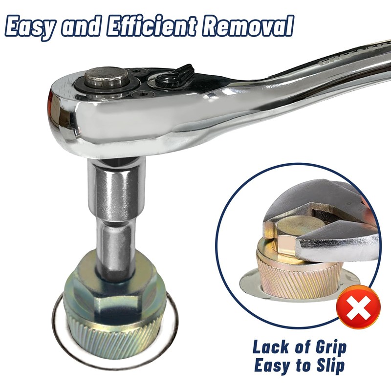 1.5" Tub Drain Extractor Removes Old Broken Stubborn and Rusted