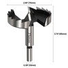 Vearter 75mm Forstner Drill Bit, High Carbon Steel Multi-Tooth Woodworking