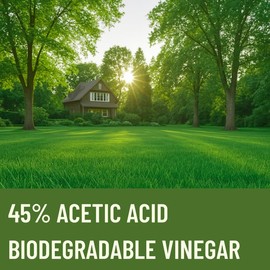 FIVE STAR MATERIALS RESOURCES 45% Vinegar Concentrated | White Vinegar for Cleaning and Garden | Home, and Outdoor Pure | Max Performance 9X Power | with Instructions (4 Gallon (512 fl oz))