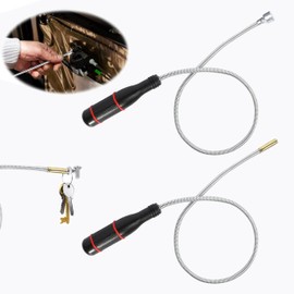 hufhnwso Magnetic Lifter Bar Magnet, 2 Pieces Magnetic Rod, 500 mm Flexible Pick-Up Magnets & Lifting Magnets, Pick Up Mini for Picking Up Small Parts Metal Items