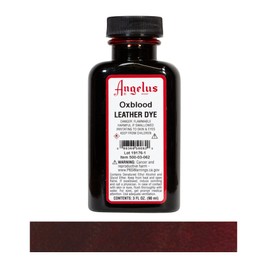 Angelus Leather Dye- Flexible Leather Dye for Shoes, Boots, Bags, Crafts, Furniture, & More-Oxblood- 3oz