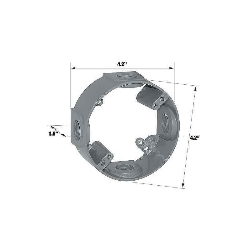 Sigma Electric, Gray Sigma Engineered Solutions, 14236 1/2-Inch 4 Hole