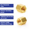 ERGAOBOY 2 x 1/2 inch BSP brass hexagon socket pipe