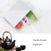 Tea Box with 3 Drawers, Tea Boxes for Tea Bags,