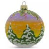 BESTPYSANKY Santa Awaits New Year Holiday Glass Ball Christmas Ornament