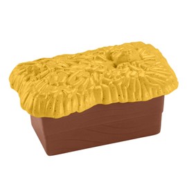 Replacement Part for Fisher-Price Little People Christmas Manger Scene Nativity Set - HMX70 ~ Bale of Hay ~ Top is Removeable ~ Works Well with All Little People Sets!