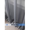 WPM Gray Sheer Curtains 58" Wide x 84" Long 2