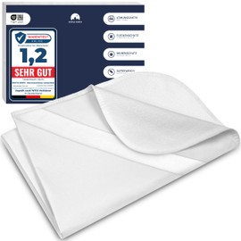 Mattress Protector 70 x 140 cm Waterproof – Mattress Topper as Moisture Protection for Children or for Incontinence – Washable Mattress Protector with 4 Corner Elastics – No Crinkling – Oeko-Tex 100 &