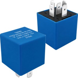 F65B-13350-AA 5-Pin Turn Signal Flasher Relay (2-Pack) - TBB89 5C3T-13350-AA Electronic Flasher for Ford F150 F250 F350 Ranger Expedition Explorer - Fixes Intermittent Blinker & Hyper Flash