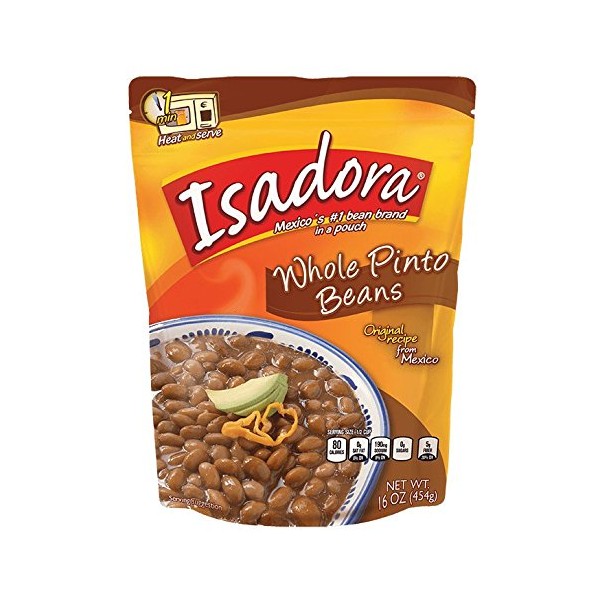 Isadora Whole Pinto Beans Pouch (Pack of 3) - 16 ounces