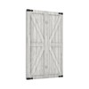 Spshian Decorative Switch Plate Covers Rustic Wooden White Barn Doors