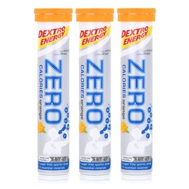 Dextro Energy Zero Calories Effervescent Tablets Orange Flavour 80 g (Pack of 3)