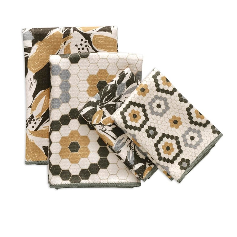 WerkShoppe Leaf Tiles Towel Set
