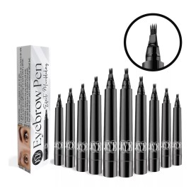JYE Boligrafo Jye Microblading Efect Color Negro Eyebrow 10 Pzas