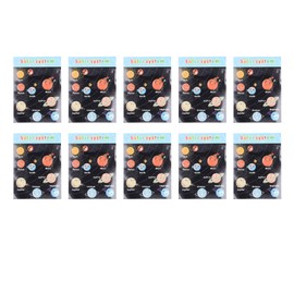 10pcs Children Cartoon Cute Solar System Poster Home School Planet Wall Map Chart