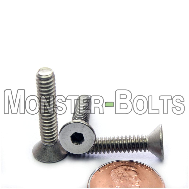 MonsterBolts - #10-24 x 1" Flat Head Socket Cap Screws,