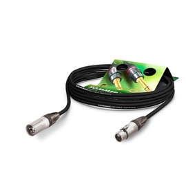 Sommer Cable Stage 22 Highflex XLR Microphone Cable 3-Pin Neutrik NC3MXX / XLR 3-Pin Neutrik NC3FXX with Strap Black (10m)