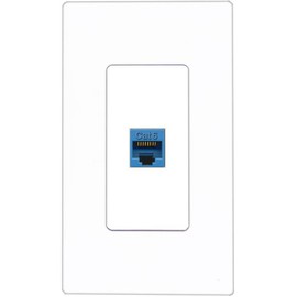 RiteAV CAT6-BLUE Wall Plate Screwless [White]