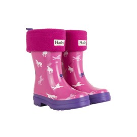 Hatley Girl's Magenta Boot Liners Ankle Socks, Magenta, S UK