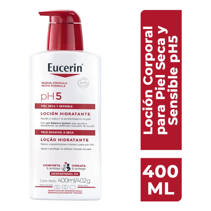 Eucerin Ph5 Loción Corporal Hidratante Piel Seca Sensible 400 Hidratación