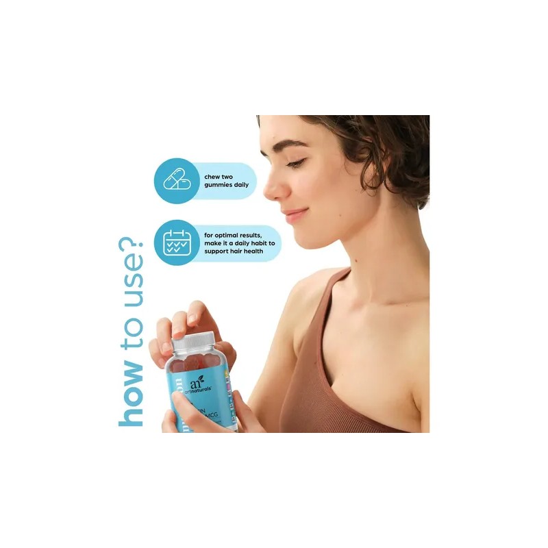 Artnaturals Gomitas Biotina 10000mcg - Crecimiento Cabello