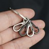 High-strength mini carabiner key ring hiking hook camping string Random 100ea
