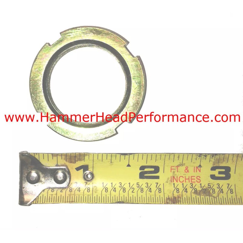 Unbranded Slotted Spanner (ROUND) Nut, M30 x 1.5 mm, Steel