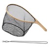 Mounchain Fly Fishing Landing Net, Curved Handle Fishing Net with