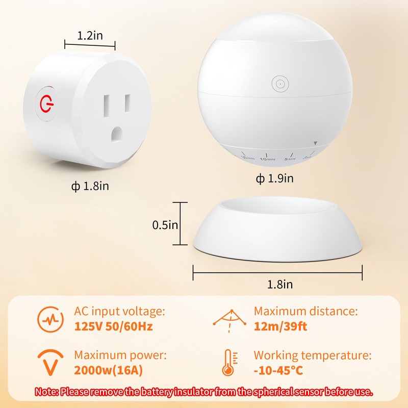 Wothfav Motion Sensor Light Switch with Built-in Timer Settings, PIR
