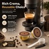 G1 80ml Aluminum Reusable Coffee Pods, 2-Pack with 2 Brown