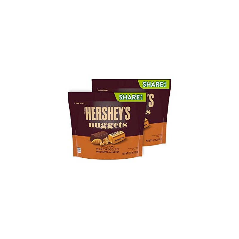 Hershey's Nuggets Milk Chocolate w/ Toffee and Almonds (Pack of