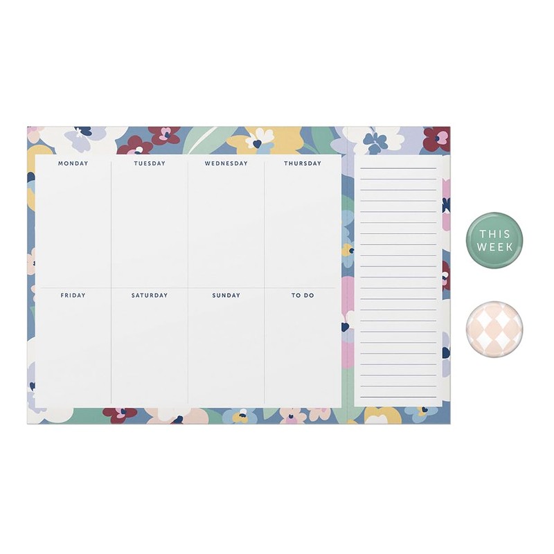 Busy B Weekly Planner Pad - Floral Design – Week-to-View