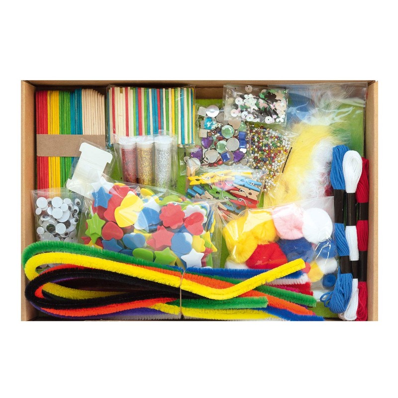 folia 935 - Scatola creativa, con mix di materiali colorati