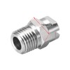 sourcing map Flat Jet Nozzle Tip - 304 Stainless Steel