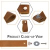 10Pcs Leather Drawer Pulls, Leather Furniture Dresser Knobs, Handmade PVC