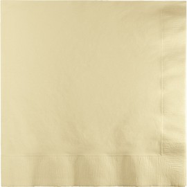 Club Pack of 600 Ivory Premium 2-Ply Disposable Lunch Napkins 6.5"