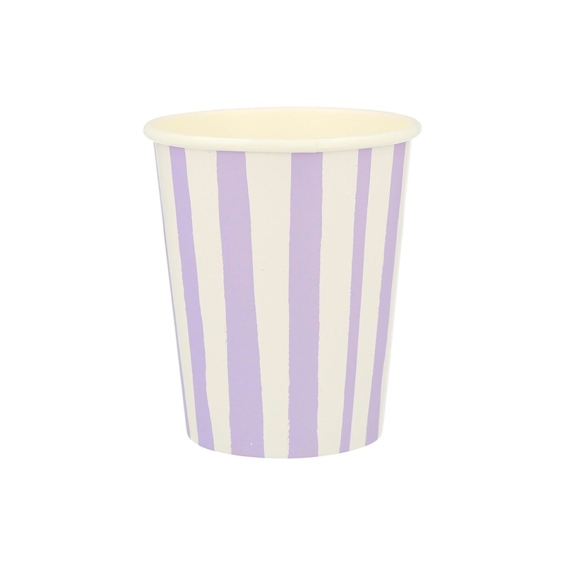 Meri Meri Mixed Stripe Cups (Pack of 8)