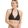 prAna - Parte Superior Lahari Halter para Mujer, Negro Sólido,