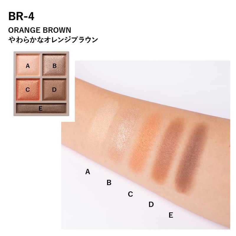 Visee Riche BR-4 Eye Palette, Panoramic Design, Orange Brown, 0.2
