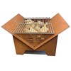 Mont Alpi MAFP Flat Packed Portable Outdoor Fire Pit Square
