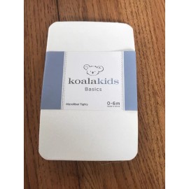 KoalaKids Girls Basic Microfiber Tights 0-6m Ivory Ships N 24h